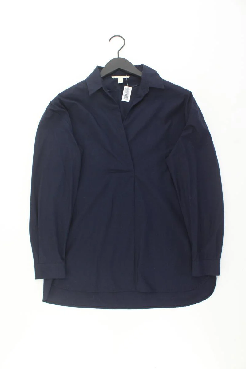 Esprit Langarmbluse Gr. L blau aus Baumwolle