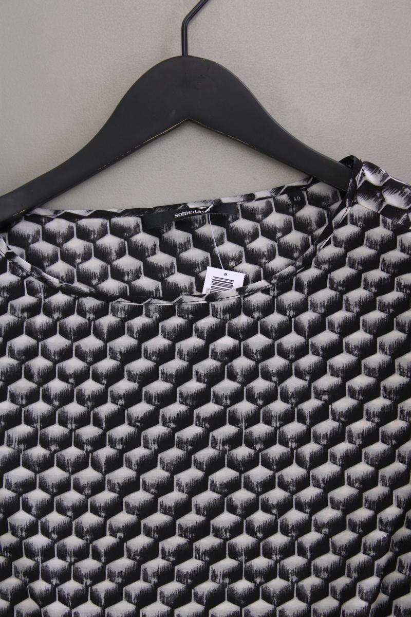 someday. Regular Shirt Gr. 40 geometrisches Muster 3/4 Ärmel schwarz - Image 2
