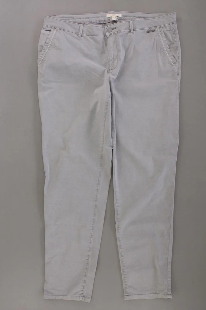 Esprit Hose Gr. 44 grau aus Baumwolle