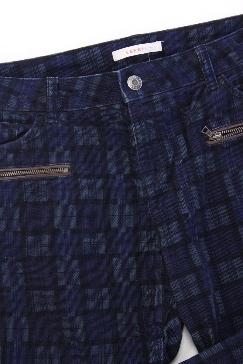 Esprit Hose Gr. 40 kariert blau aus Baumwolle - Image 2