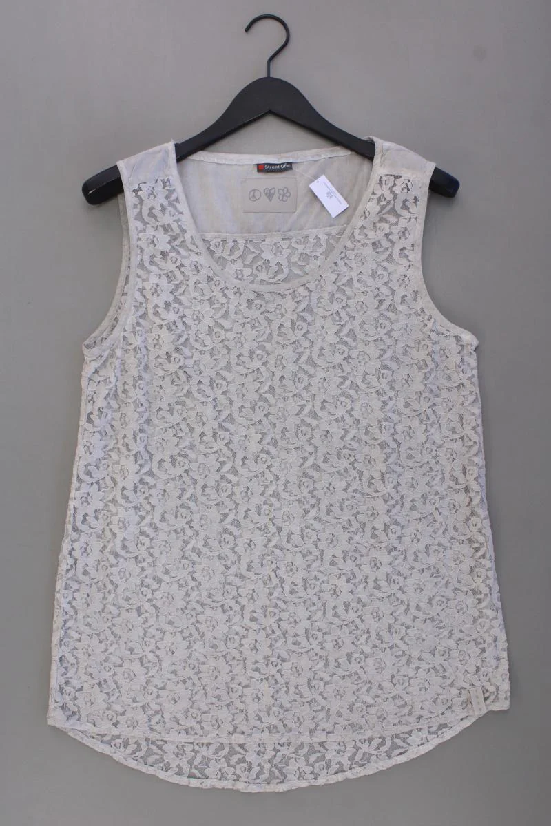 Street One Spitzentop Gr. 42 creme
