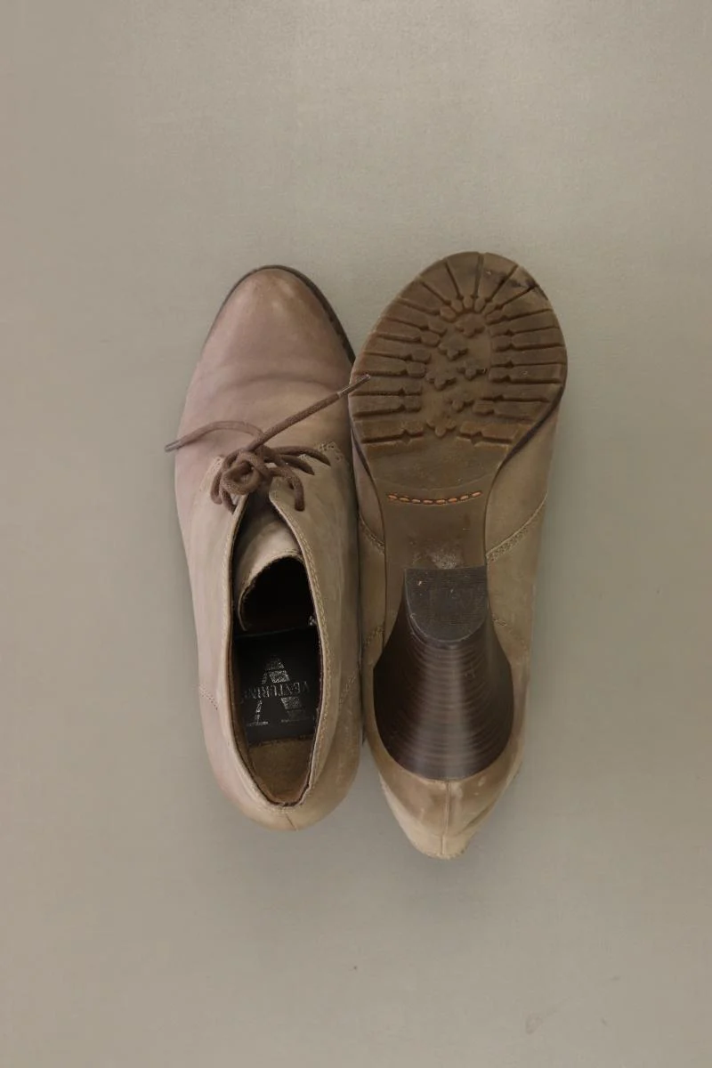 Venturini Milano Stiefeletten Gr. 39 grau aus Leder - Image 4