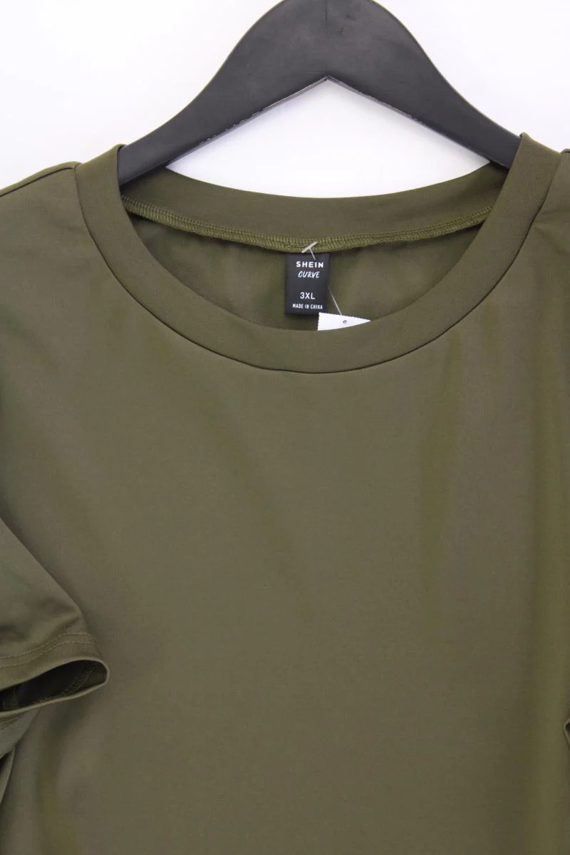 Shein Crop Shirt Gr. XL neuwertig Kurzarm olivgrün aus Polyester - Image 2