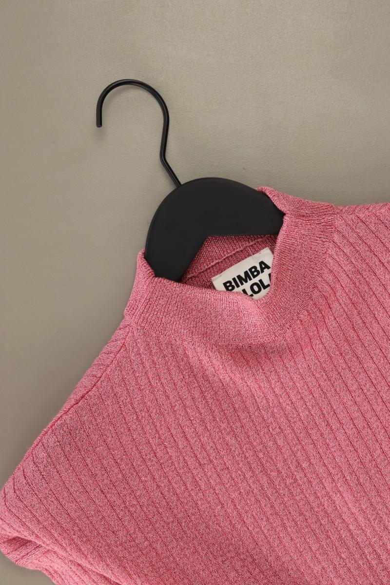 BIMBA Y LOLA Strickshirt Gr. S neuwertig Langarm rosa aus Viskose - Image 3