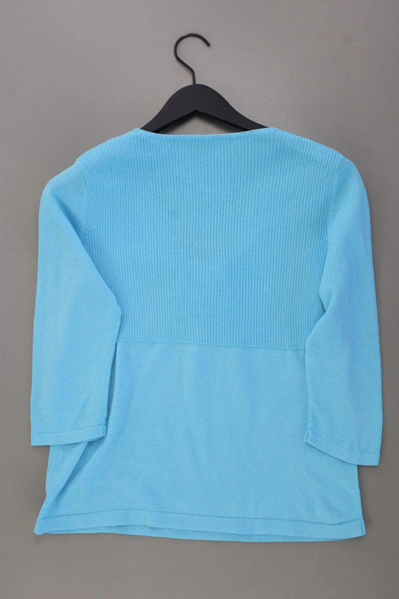 Peter Hahn Feinstrickpullover Gr. 40 türkis aus Baumwolle - Image 3