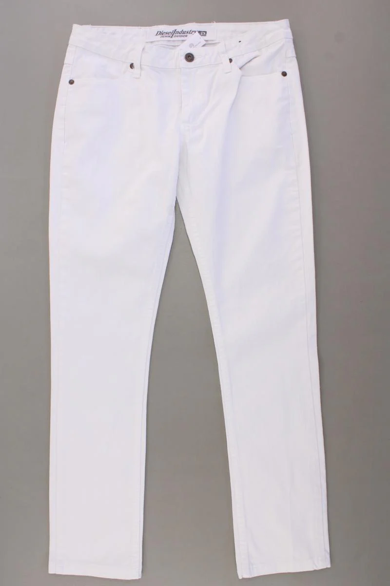 Diesel Straight Jeans Gr. W30 weiß aus Baumwolle