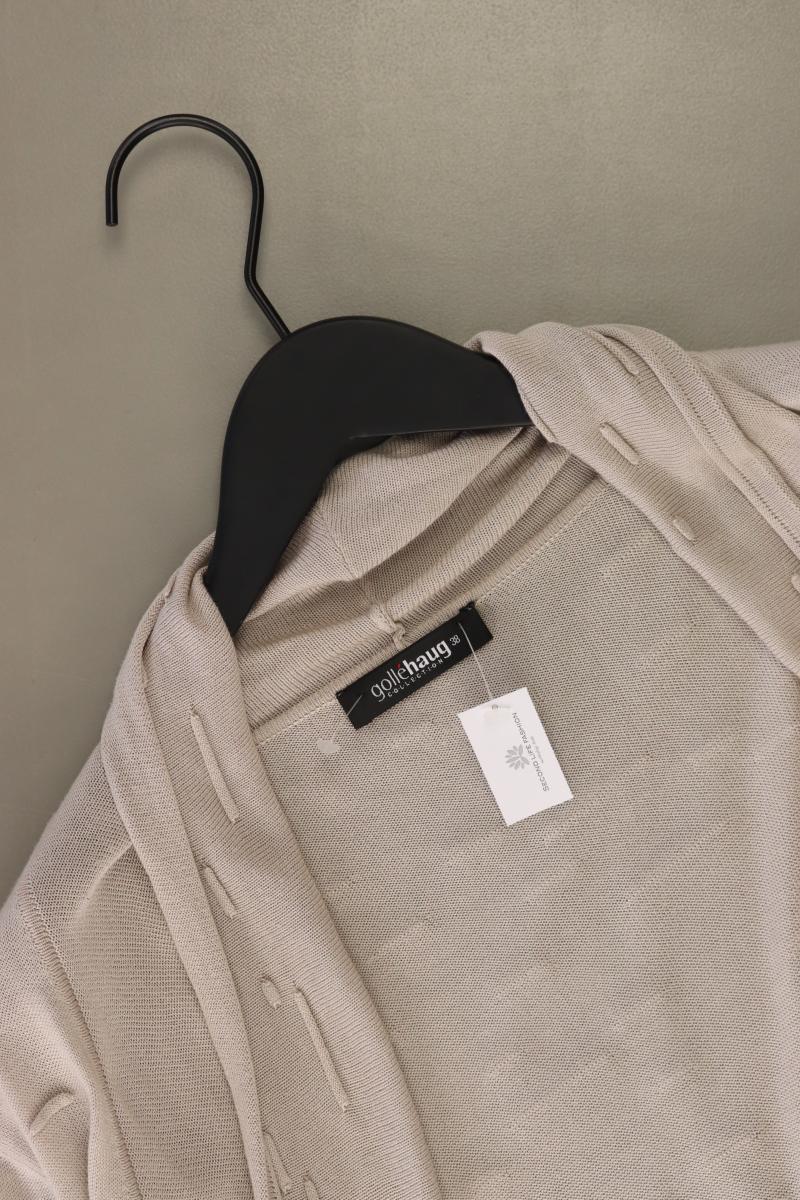 Gollehaug Strickjacke Gr. 38 Langarm grau aus Viskose - Image 3