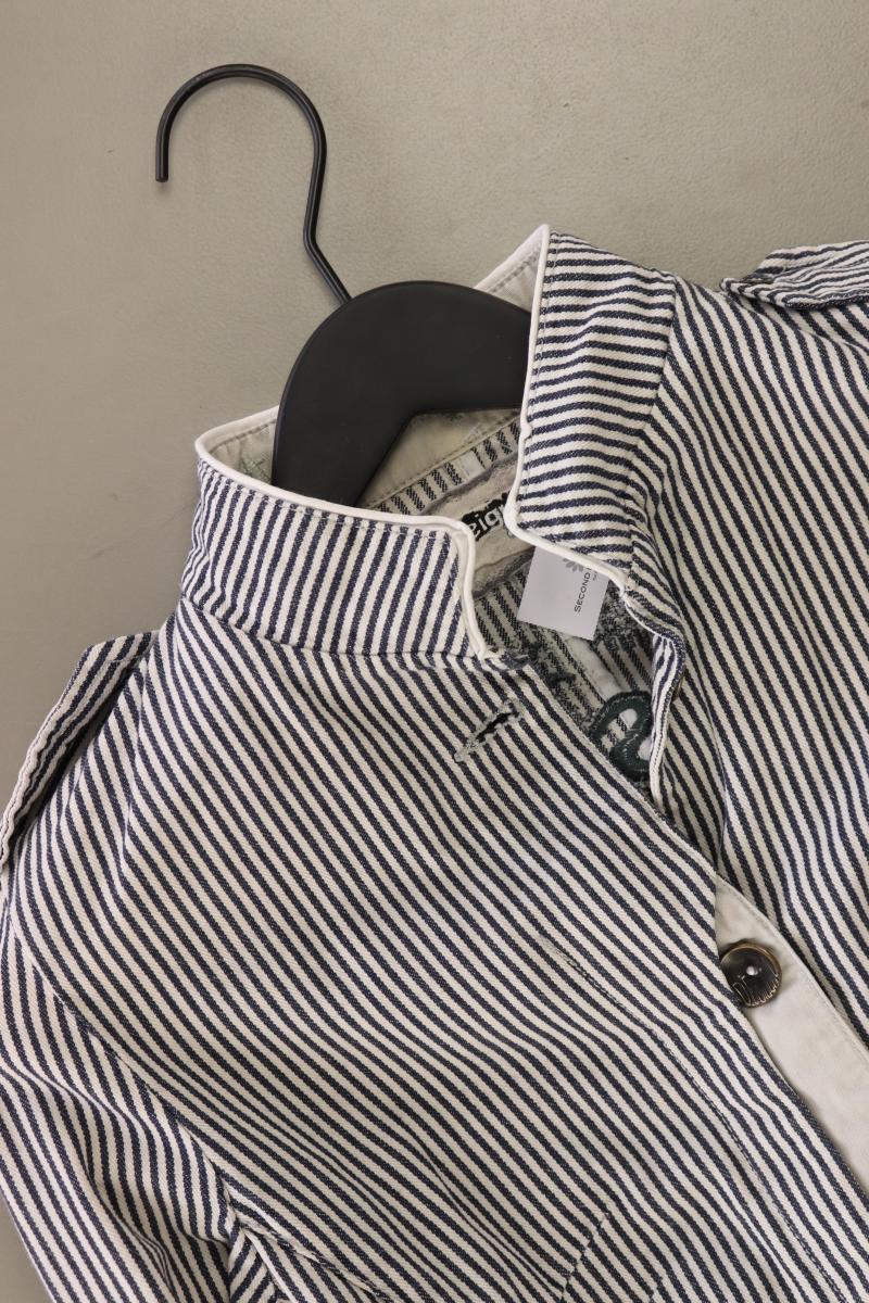 Desigual Übergangsjacke Gr. 38 gestreift grau aus Baumwolle - Image 3