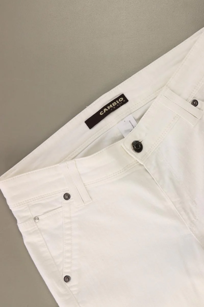 Cambio Straight Jeans Gr. 36 weiß aus Baumwolle - Image 3