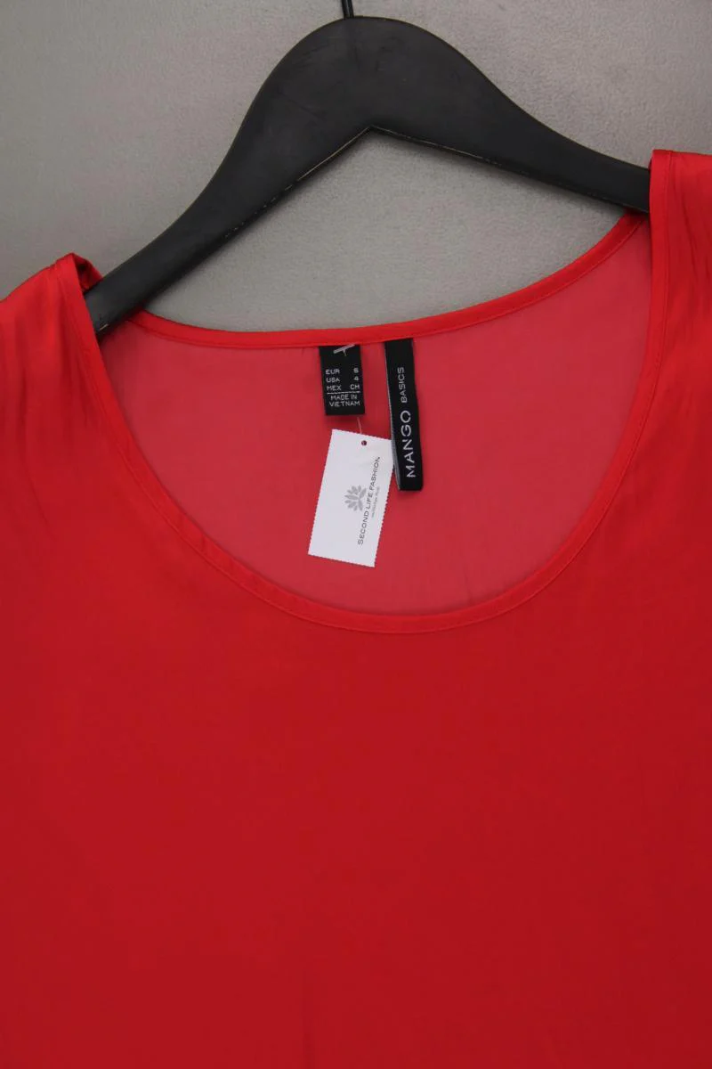 Mango Kurzarmbluse Gr. S rot aus Polyester - Image 2