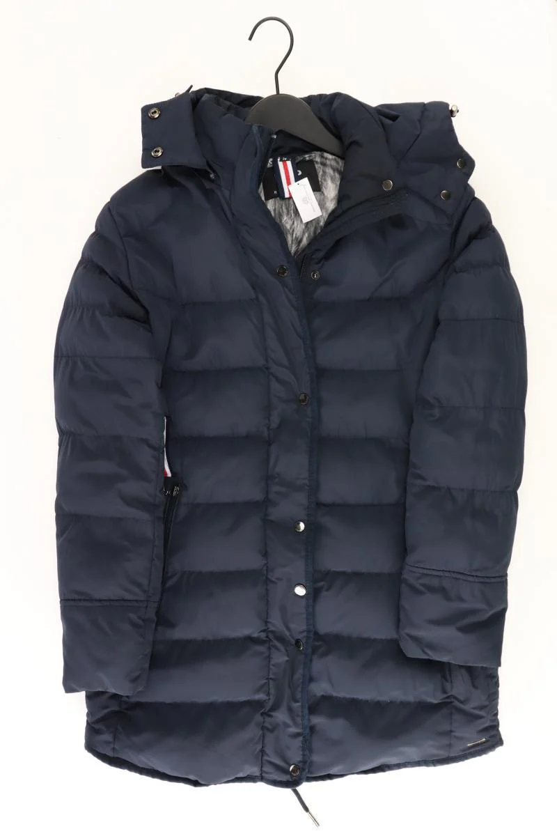 Rino&Pelle Kapuzenmantel Gr. 38 blau aus Polyester
