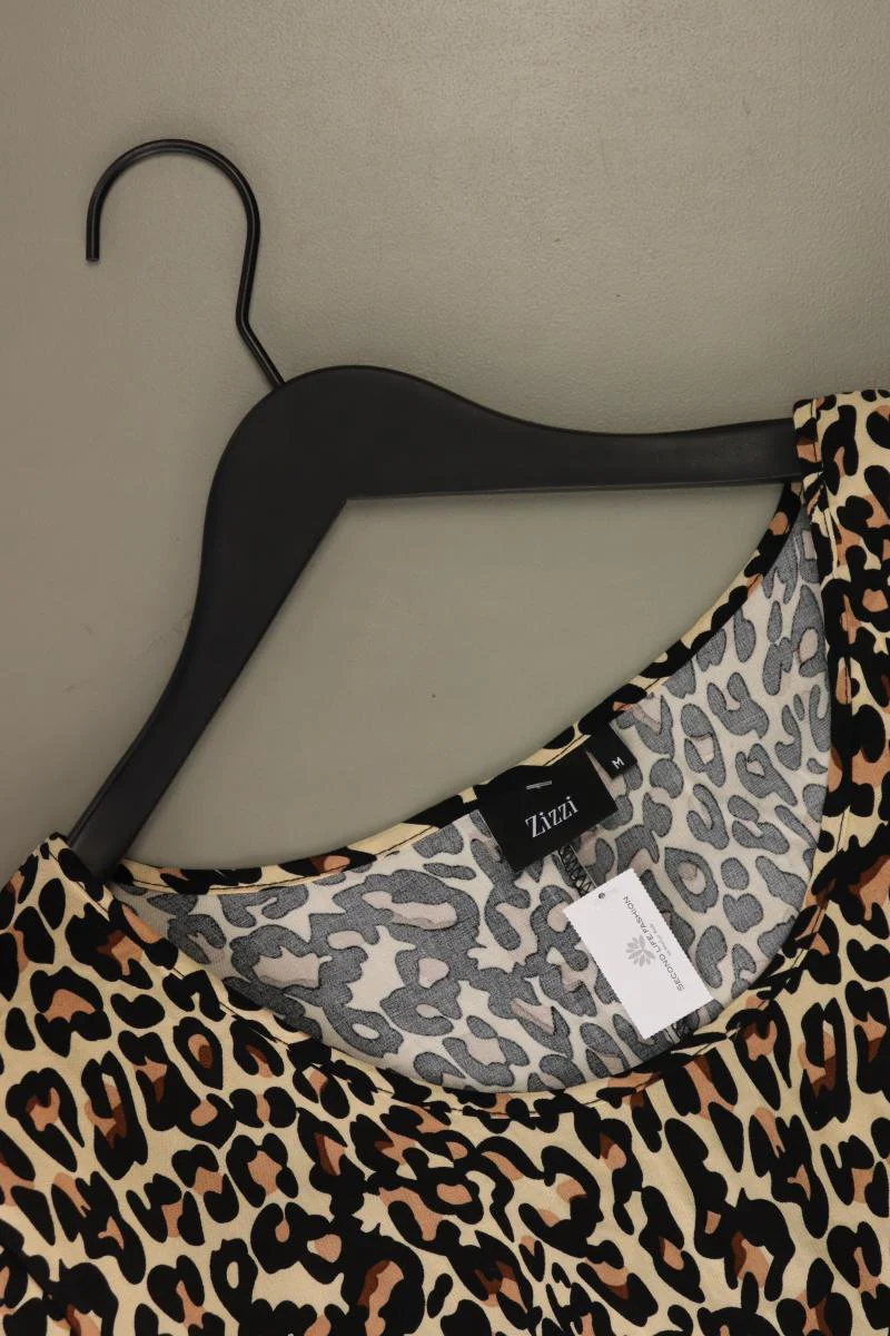 Zizzi Printshirt Gr. M mit Tierdruck Kurzarm braun aus Viskose - Image 3