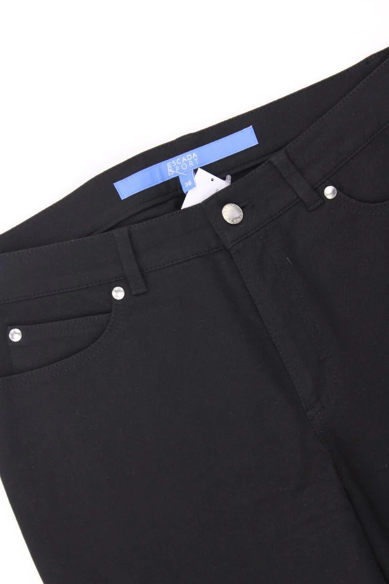 Escada Sport Mom Jeans Gr. 36 Vintage schwarz aus Baumwolle - Image 4