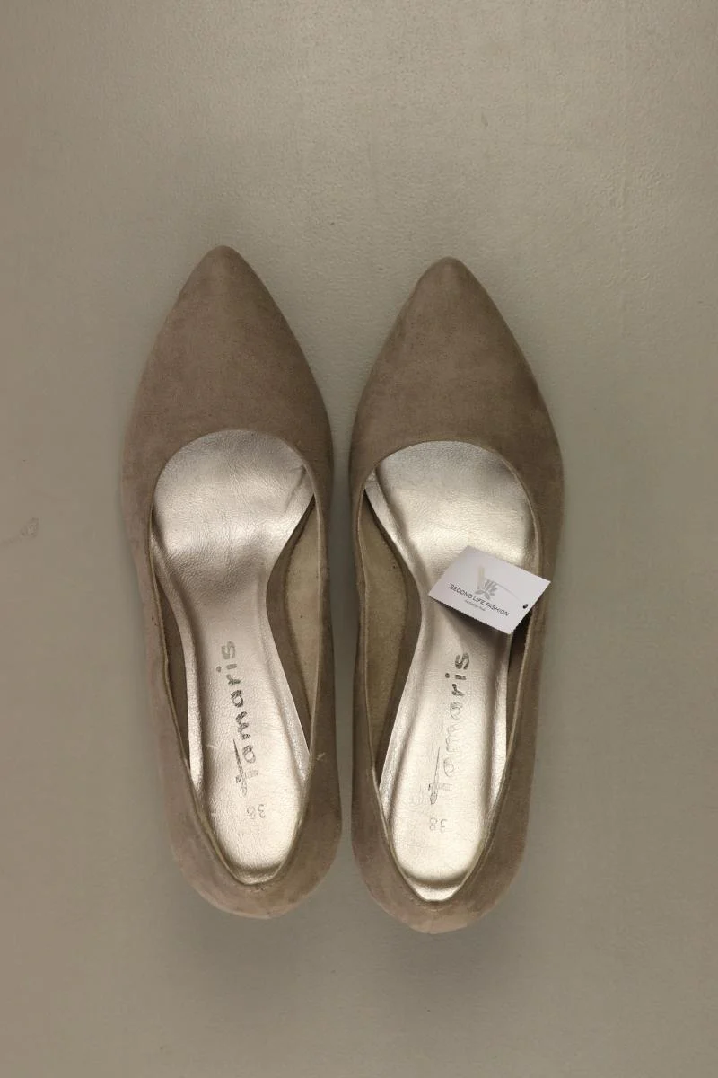 Tamaris Pumps Gr. 38 grau aus Leder - Image 3
