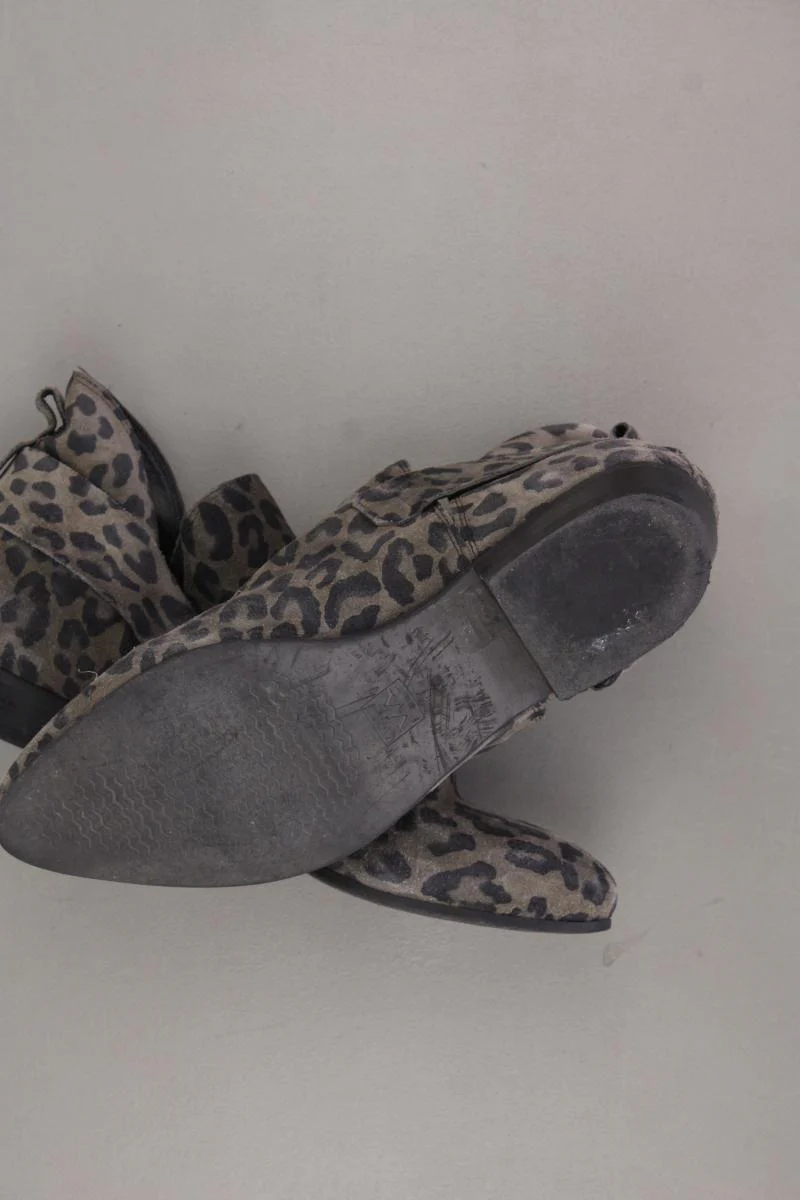 Via Vai Stiefeletten Gr. 37 mit Tierdruck grau aus Leder - Image 4