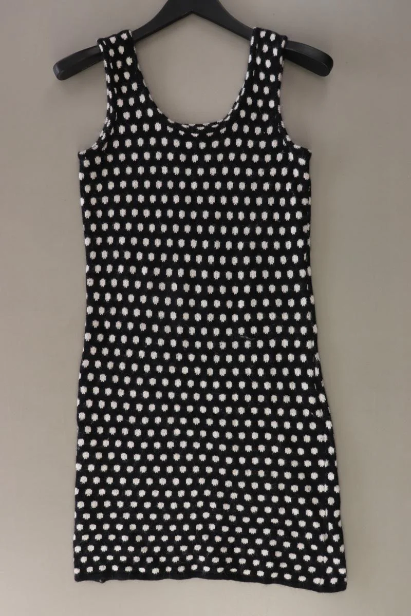 Lavand Wollkleid Gr. XS gepunktet Träger schwarz