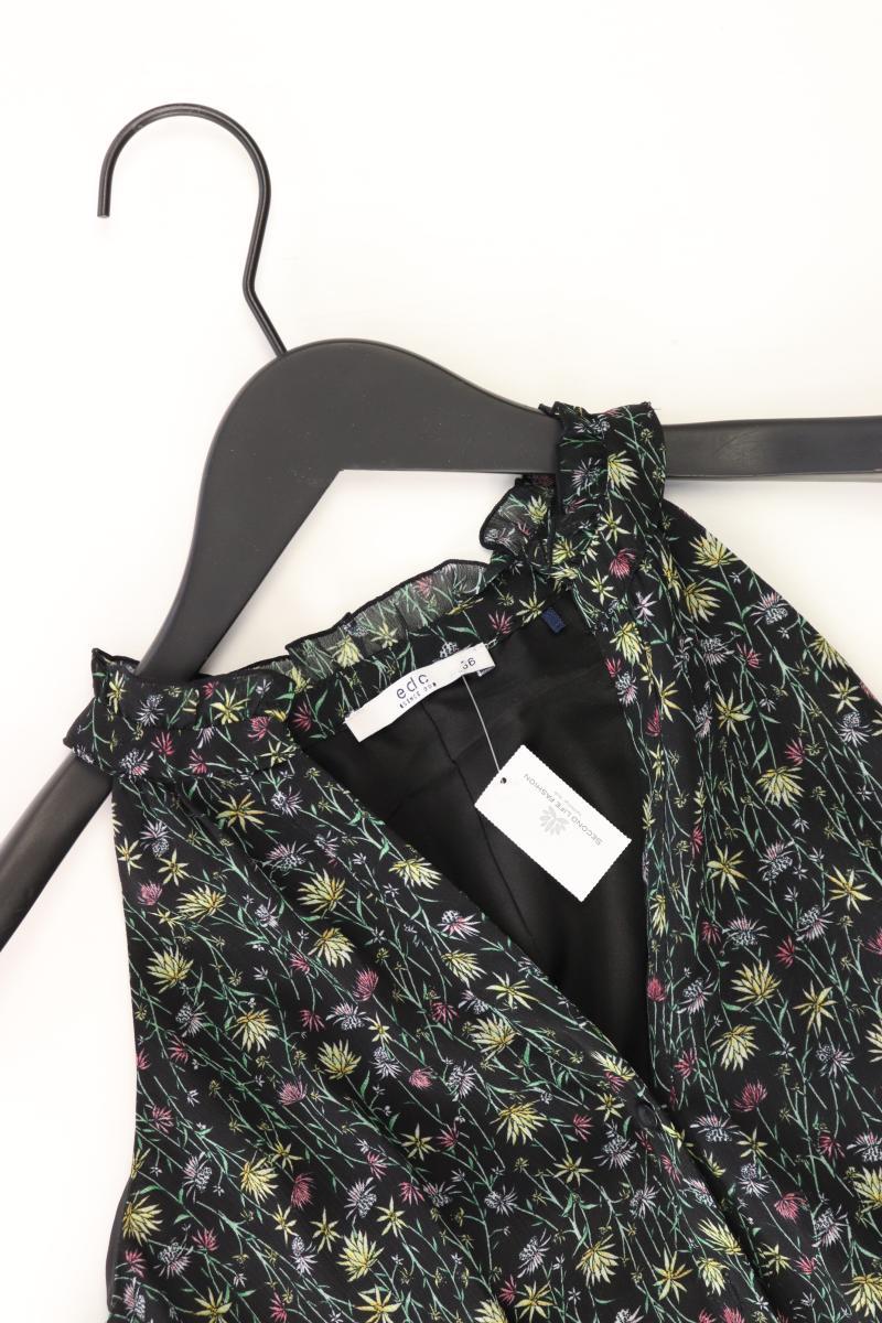 edc by Esprit Chiffonkleid Gr. 36 mit Blumenmuster Ärmellos schwarz - Image 3