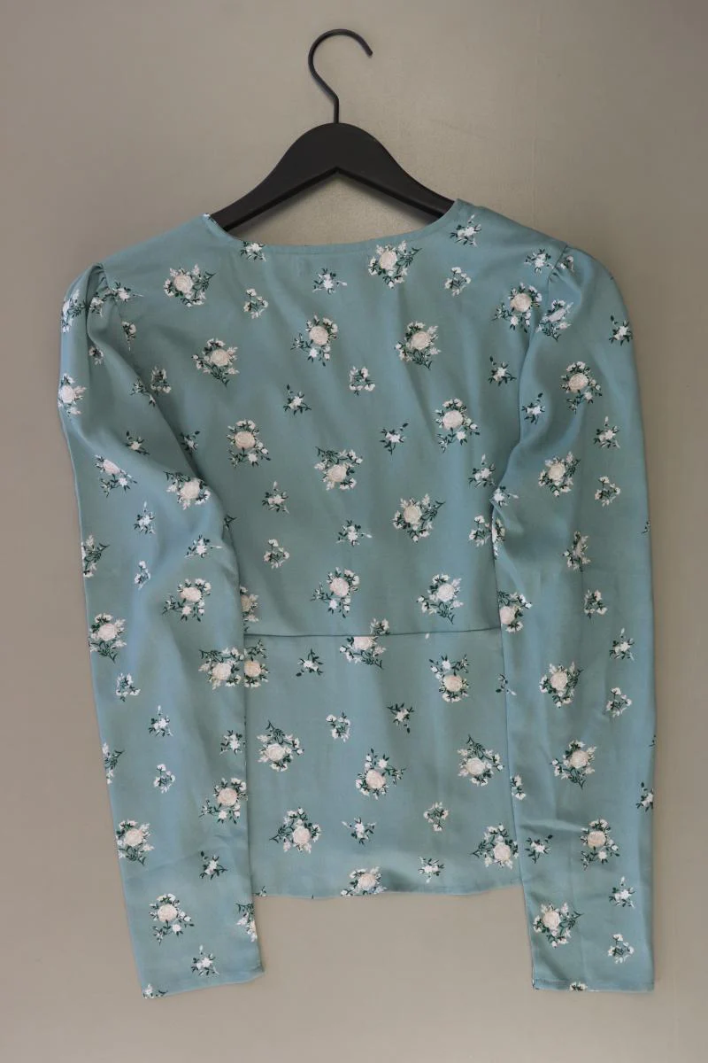 Fashion Union Bluse Gr. 38 mit Blumenmuster Langarm blau aus Polyester - Image 2