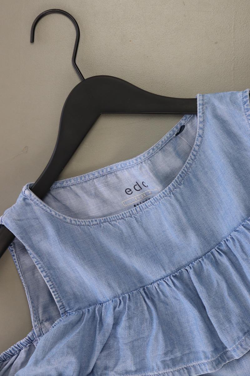 edc by Esprit Kurzarmbluse Gr. M blau aus Baumwolle - Image 3