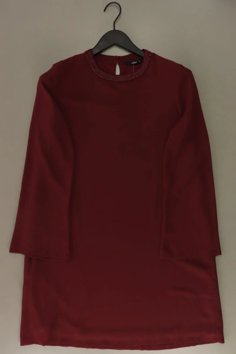 Only Langarmkleid Gr. 36 rot aus Polyester