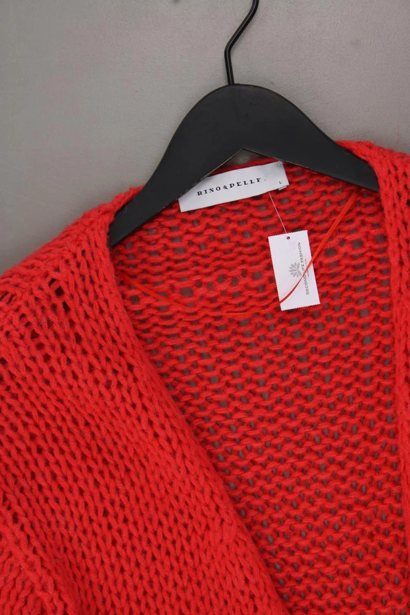 Rino&Pelle Strickjacke Gr. L Langarm rot aus Polyacryl - Image 2
