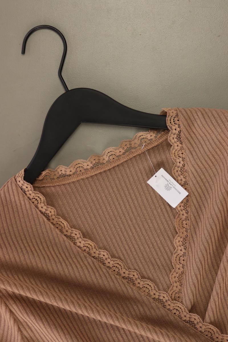 Shein Schlauchkleid Gr. XL neuwertig Langarm braun aus Polyester - Image 3