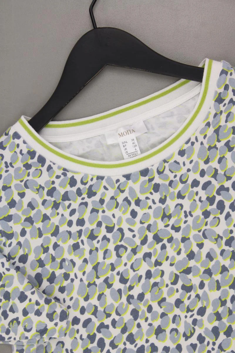 Mona Printshirt Gr. 38 Kurzarm grau - Image 2