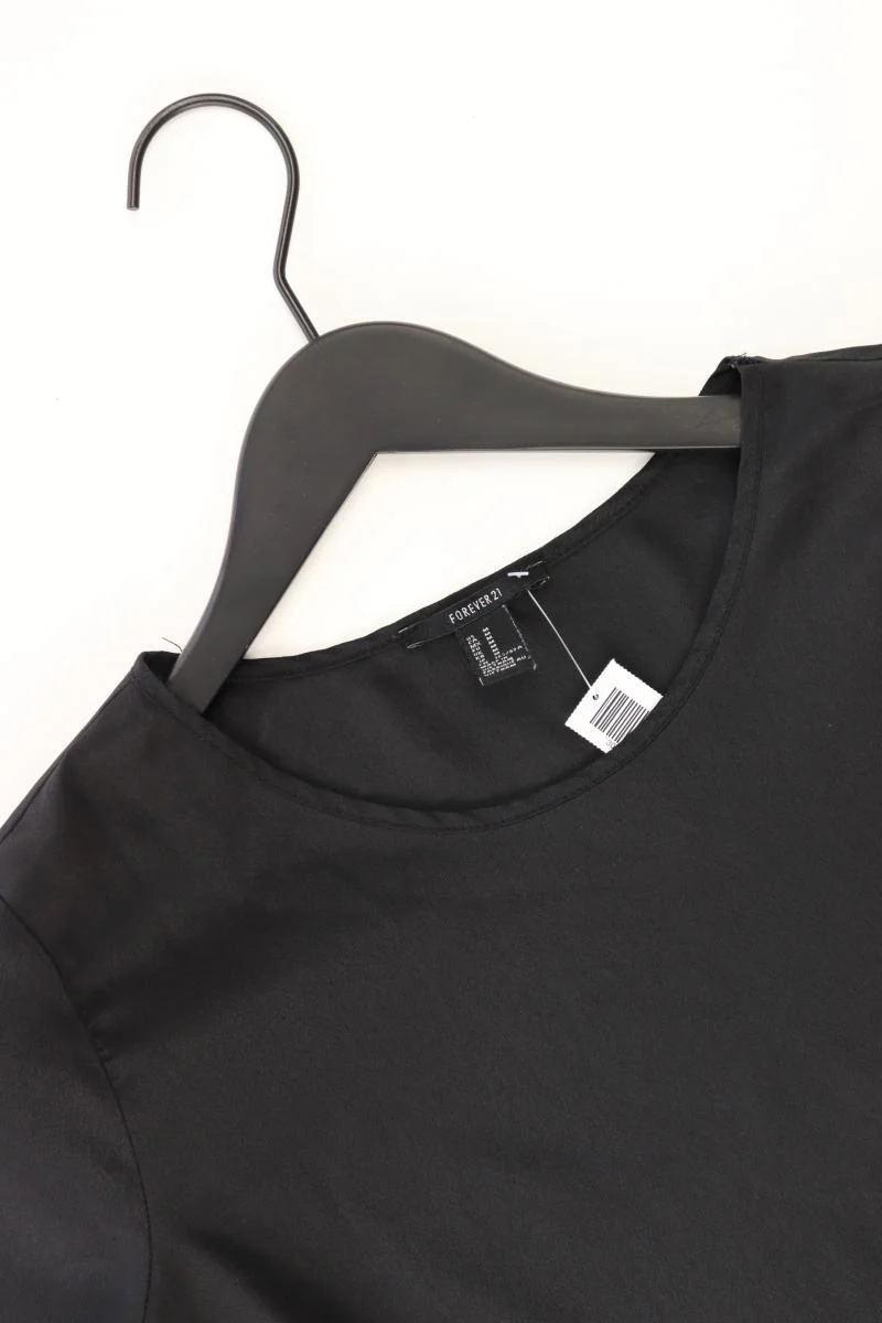 forever 21 Kurzarmbluse Gr. M schwarz aus Polyester - Image 3