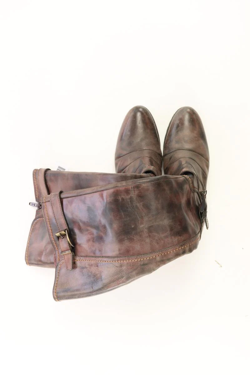 MILANO High-Heel Stiefel Gr. 36 braun aus Leder - Image 3