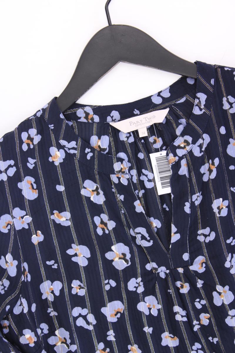 PART TWO Comfort Bluse Gr. 34 mit Blumenmuster neuwertig 3/4 Ärmel mit Glitzer - Image 2