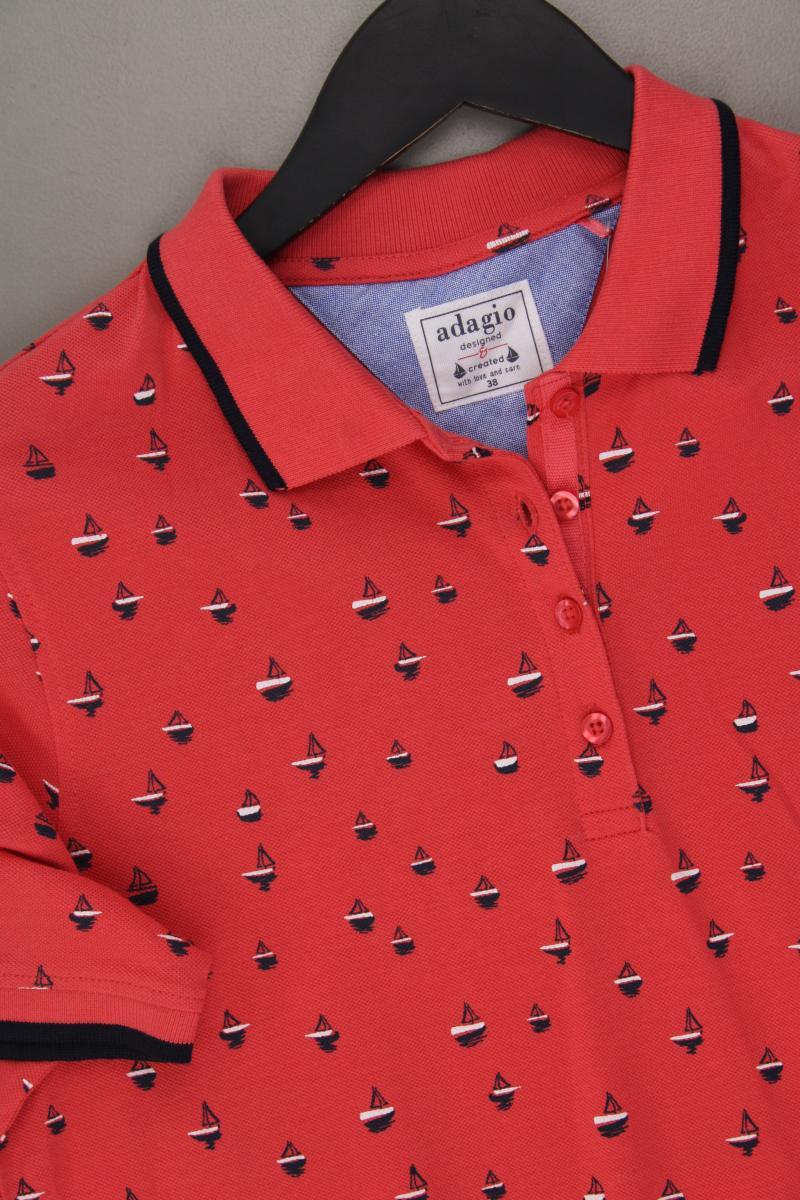 Adagio Poloshirt Gr. 38 neuwertig Kurzarm rot aus Baumwolle - Image 2