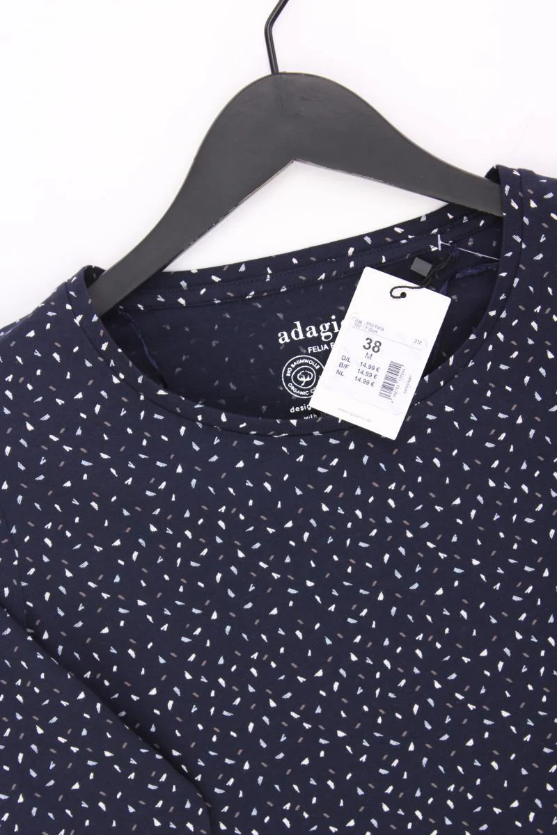 Adagio Slim Shirt Gr. 38 neu mit Etikett Neupreis: 14,99€! 3/4 Ärmel blau - Image 2