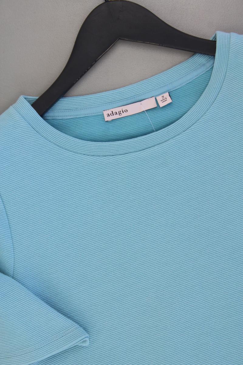 Adagio T-Shirt Gr. 38 neuwertig Kurzarm blau aus Baumwolle - Image 2