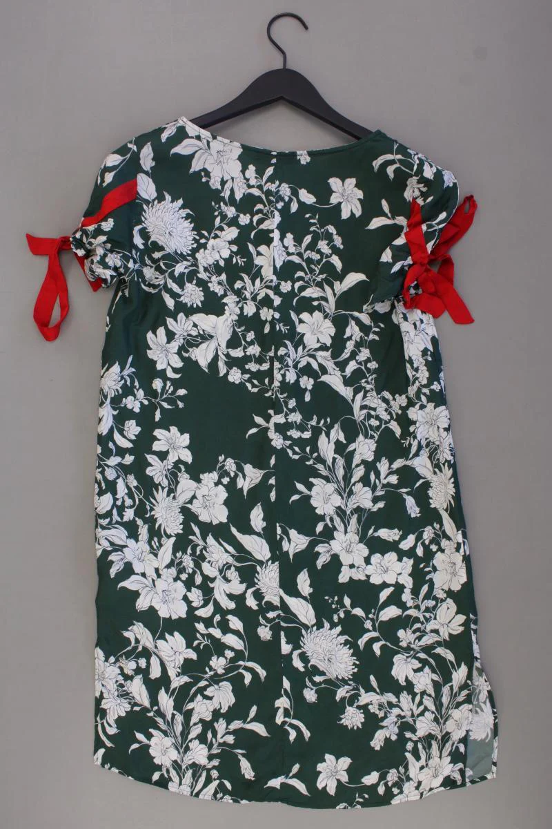 MaxCo. Kurzarmkleid Gr. 38 mit Blumenmuster grün aus Viskose - Image 3