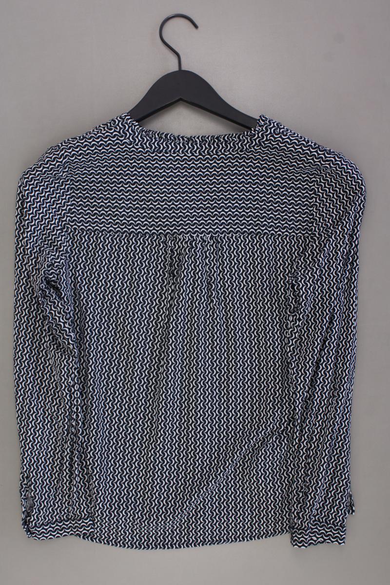 Zero Langarmbluse Gr. 36 geometrisches Muster blau aus Viskose - Image 3
