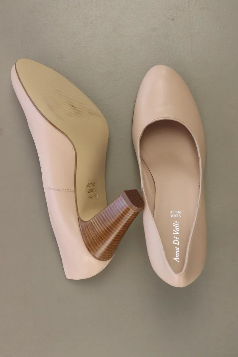 anna de valle Pumps Gr. 39 rosa aus Leder - Image 4