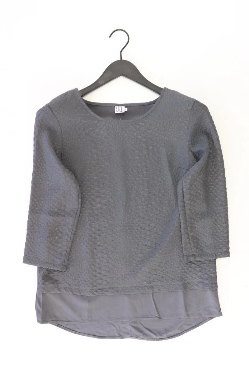 Saint Tropez Regular Bluse Gr. S 3/4 Ärmel grau