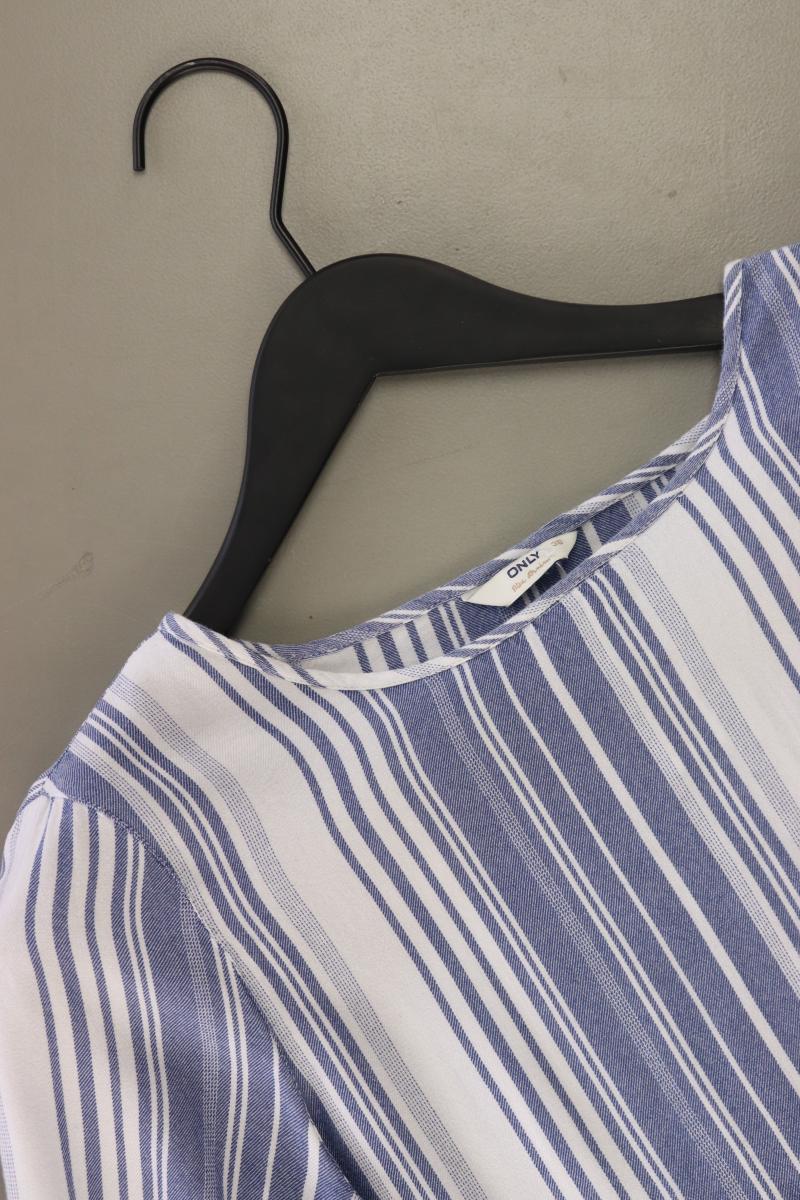 Only Regular Bluse Gr. 36 gestreift 3/4 Ärmel blau aus Viskose - Image 3