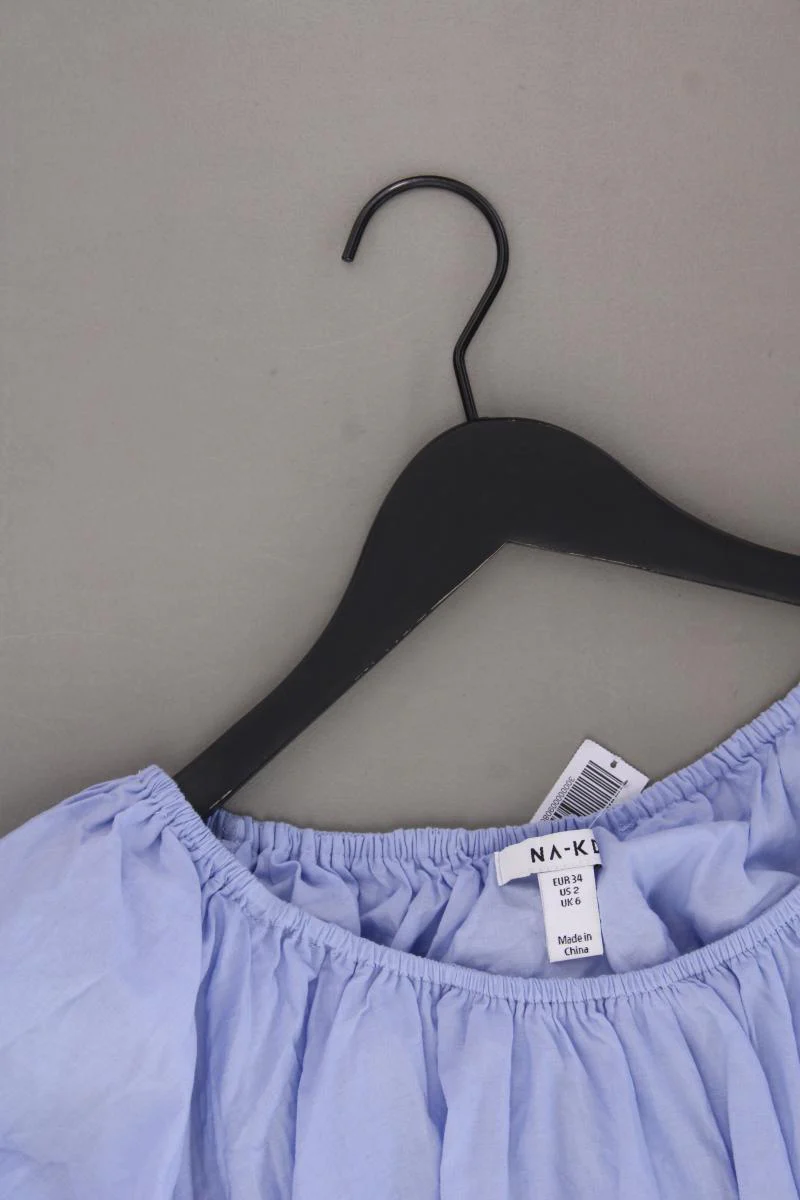NA-KD Crop Top Gr. 34 blau aus Baumwolle - Image 2