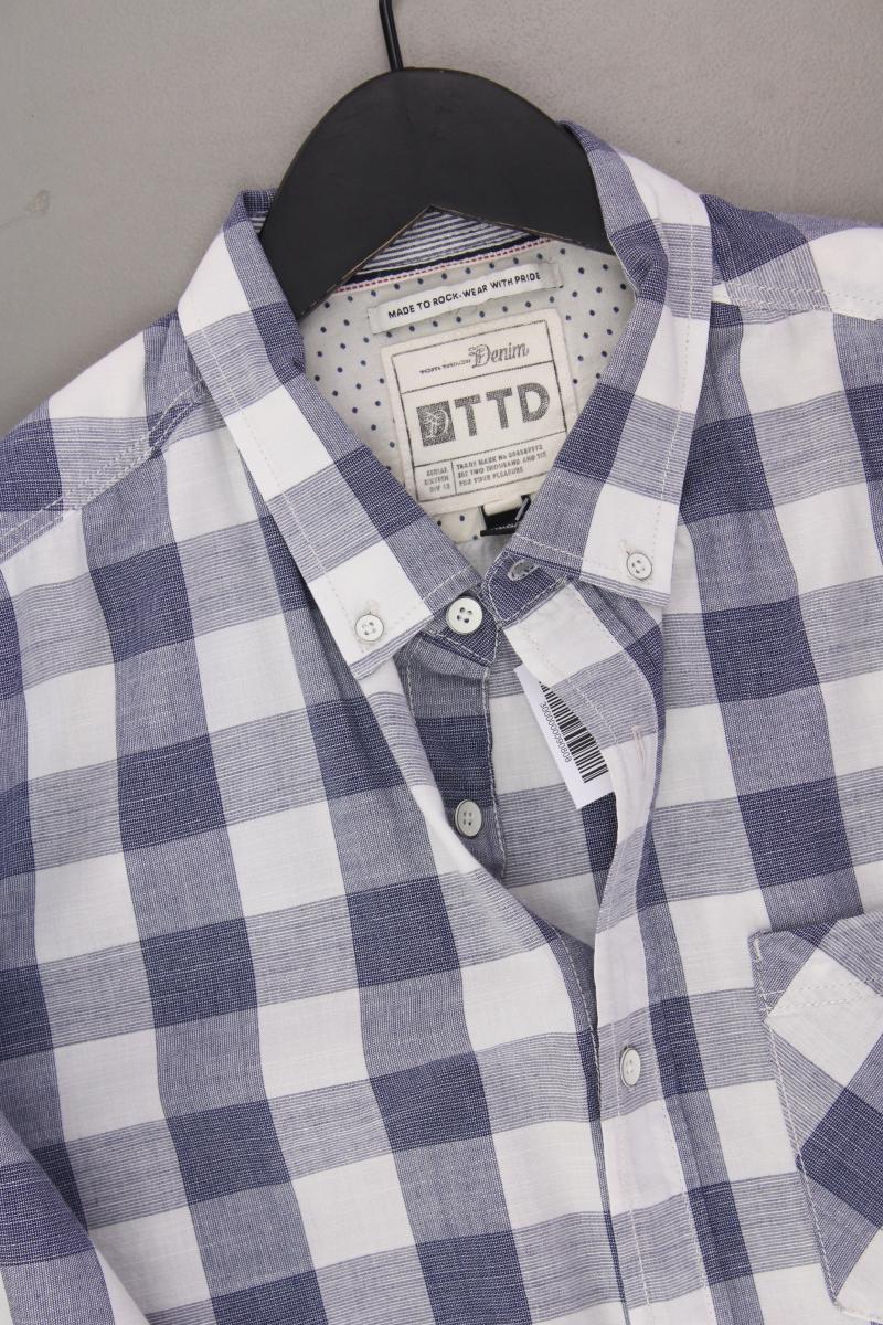 Tom Tailor (Denim) Karohemd für Herren Gr. XL kariert Langarm blau aus Baumwolle - Image 2