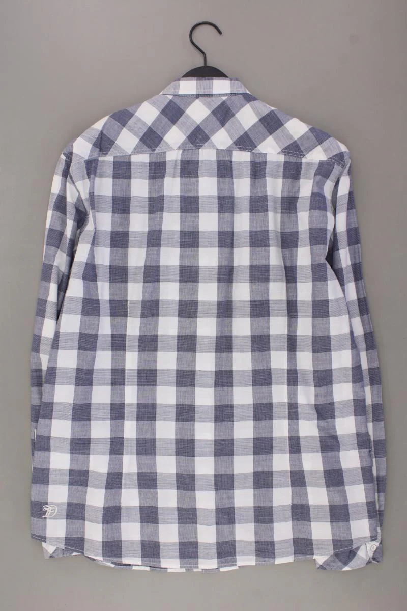 Tom Tailor (Denim) Karohemd für Herren Gr. XL kariert Langarm blau aus Baumwolle - Image 3
