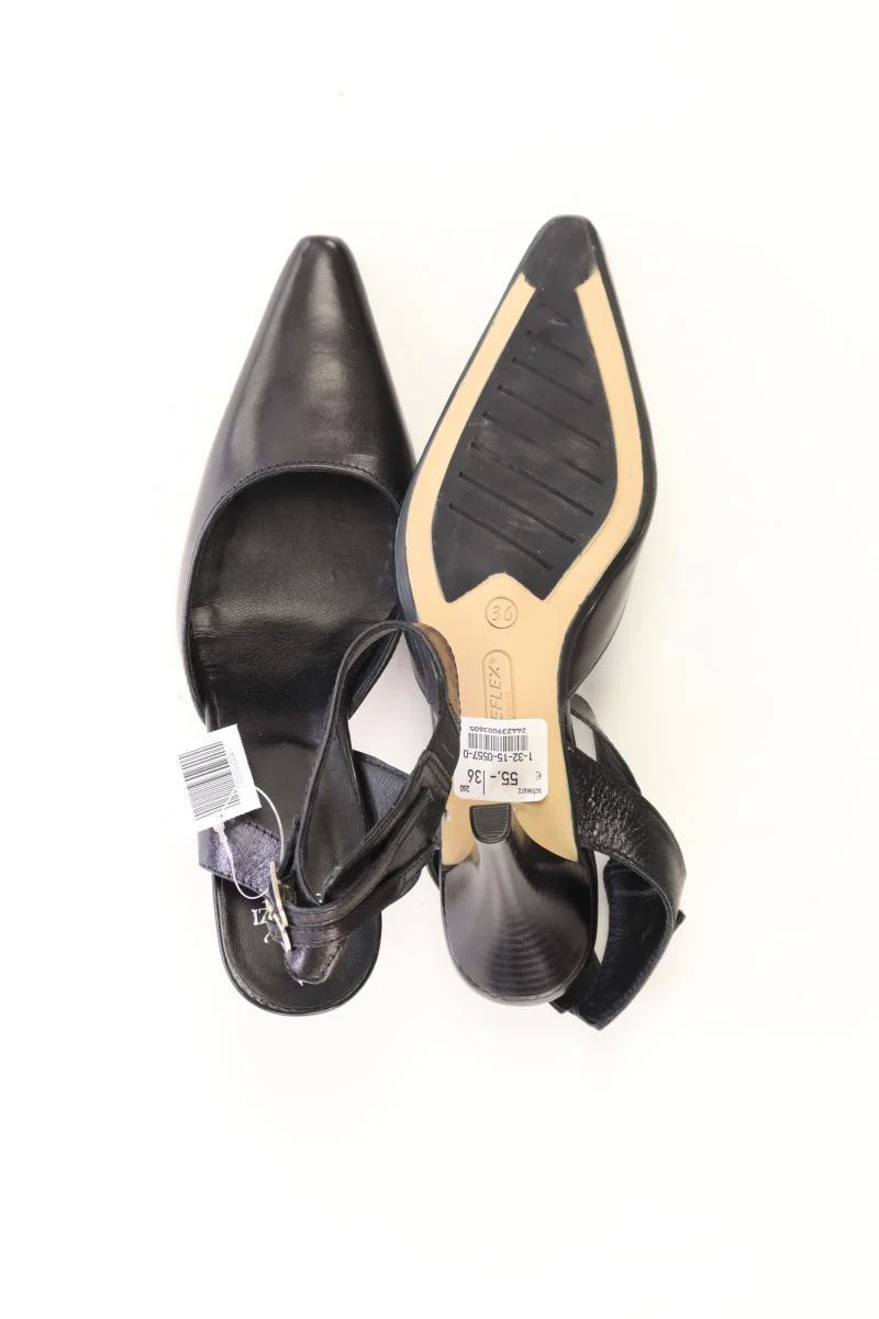 Minozzi Sandalette Gr. 36 Neupreis: 55,0€! schwarz aus Leder - Image 4