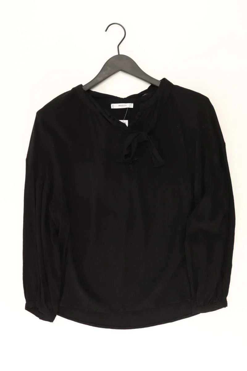 Mango Langarmbluse Gr. M schwarz