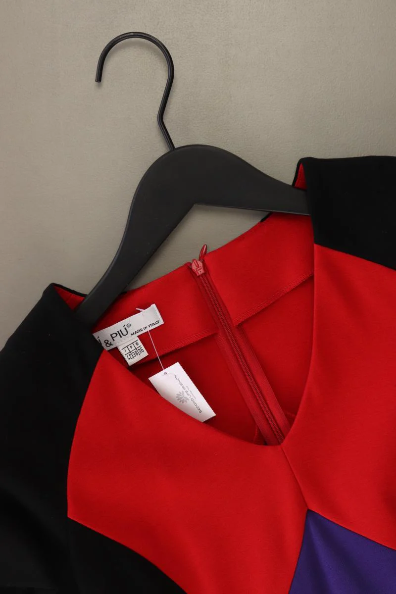 PiuPiu Bleistiftkleid Gr. 36 Kurzarm rot aus Viskose - Image 3