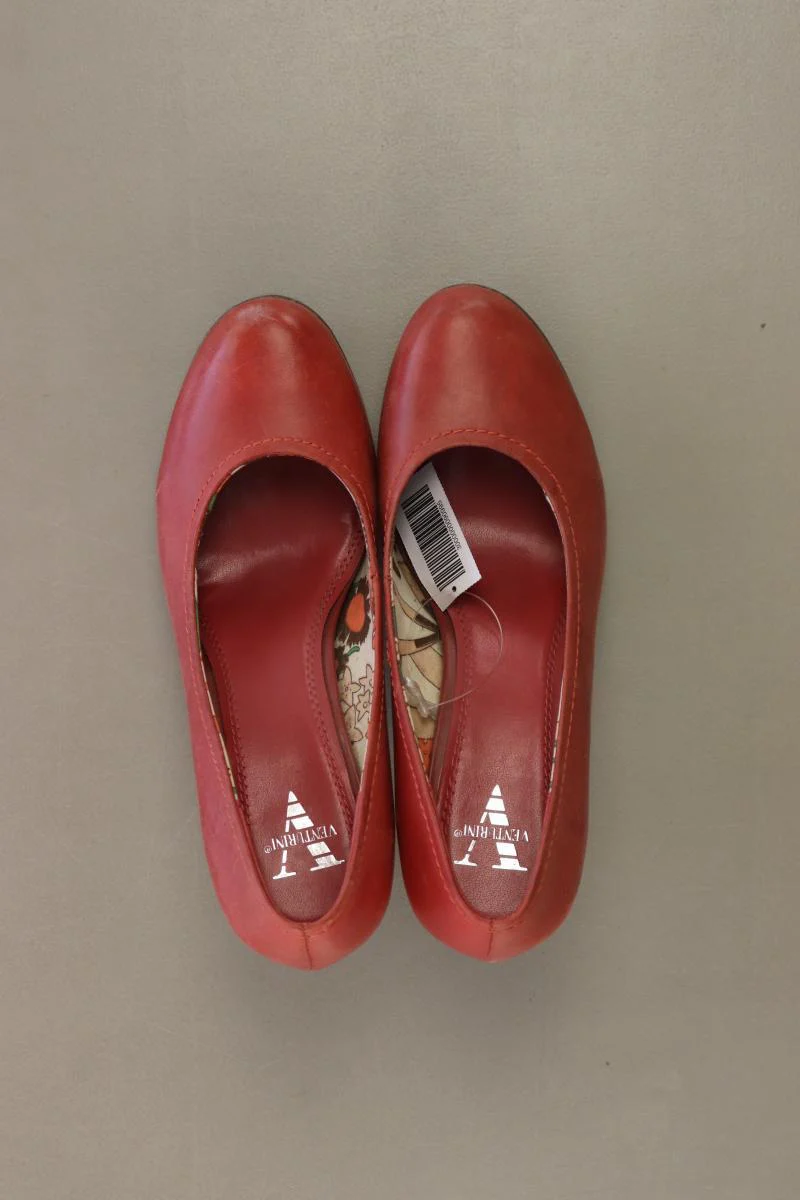 Venturini Milano Pumps Gr. 37 rot aus Leder - Image 3