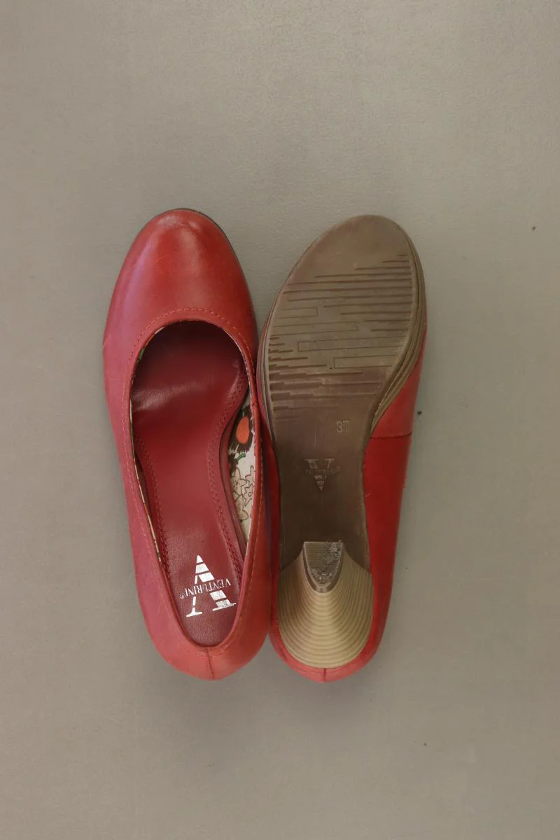 Venturini Milano Pumps Gr. 37 rot aus Leder - Image 4