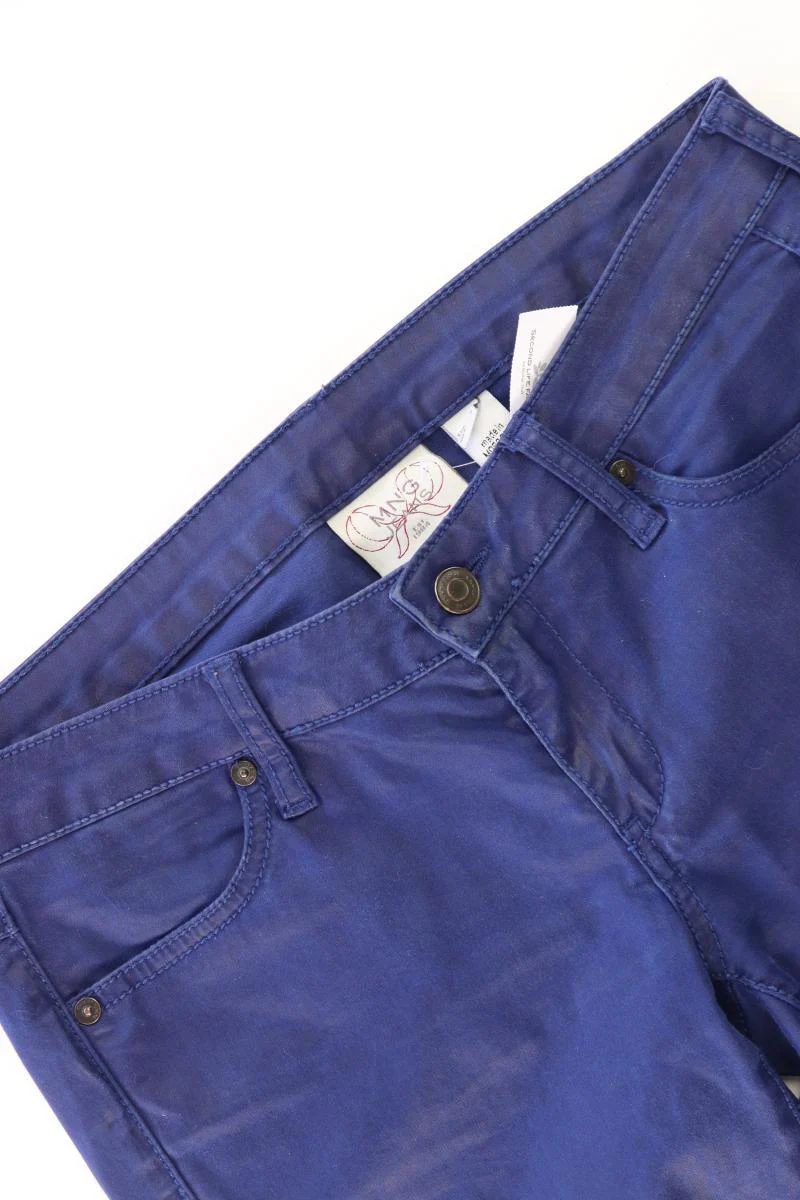 Mango Hose Gr. 36 blau aus Baumwolle - Image 3