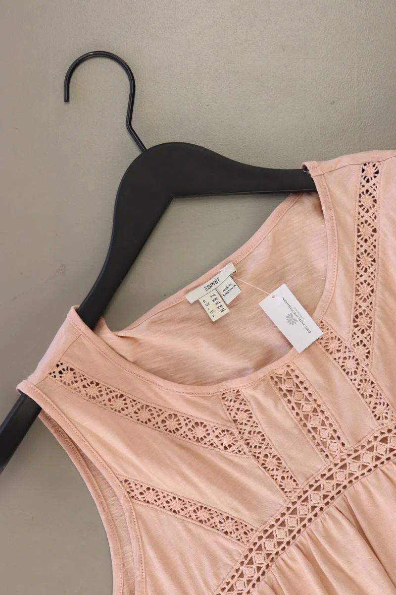 Esprit Ärmellose Bluse Gr. XXL rosa aus Baumwolle - Image 3