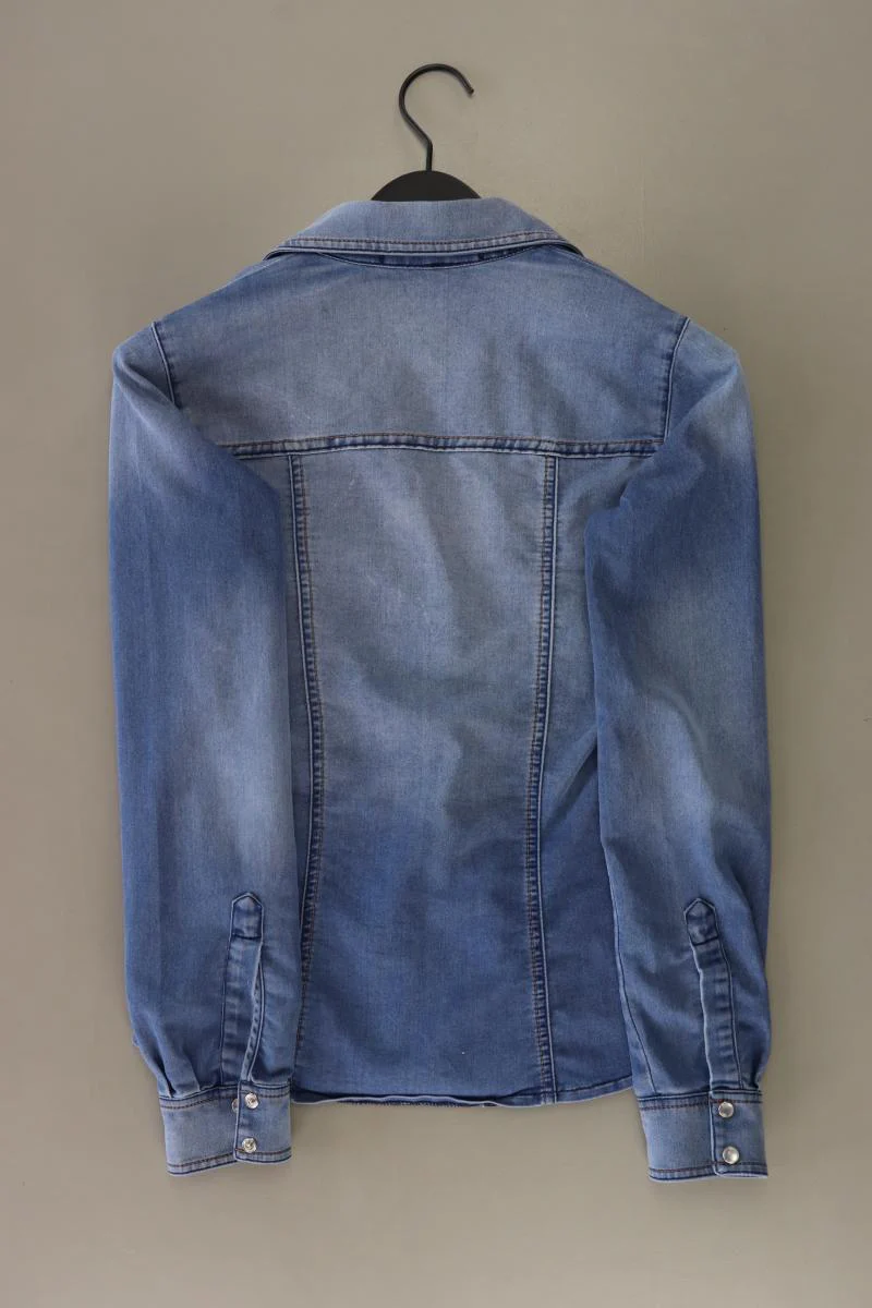 Set Jeansbluse Gr. 34 Langarm blau aus Baumwolle - Image 2