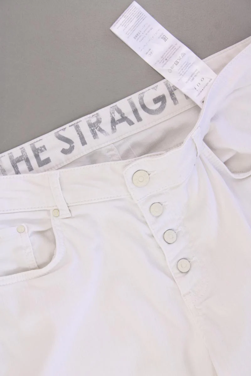 Oui Straight Jeans Gr. 40 weiß aus Baumwolle - Image 2